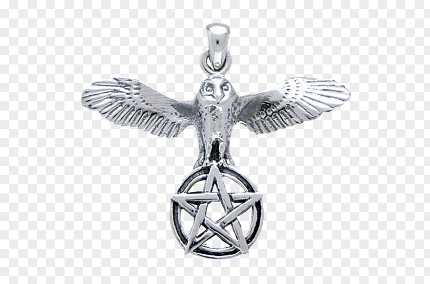 Flying Owl Locket Symbol Pentacle Pentagram Charms & Pendants PNG