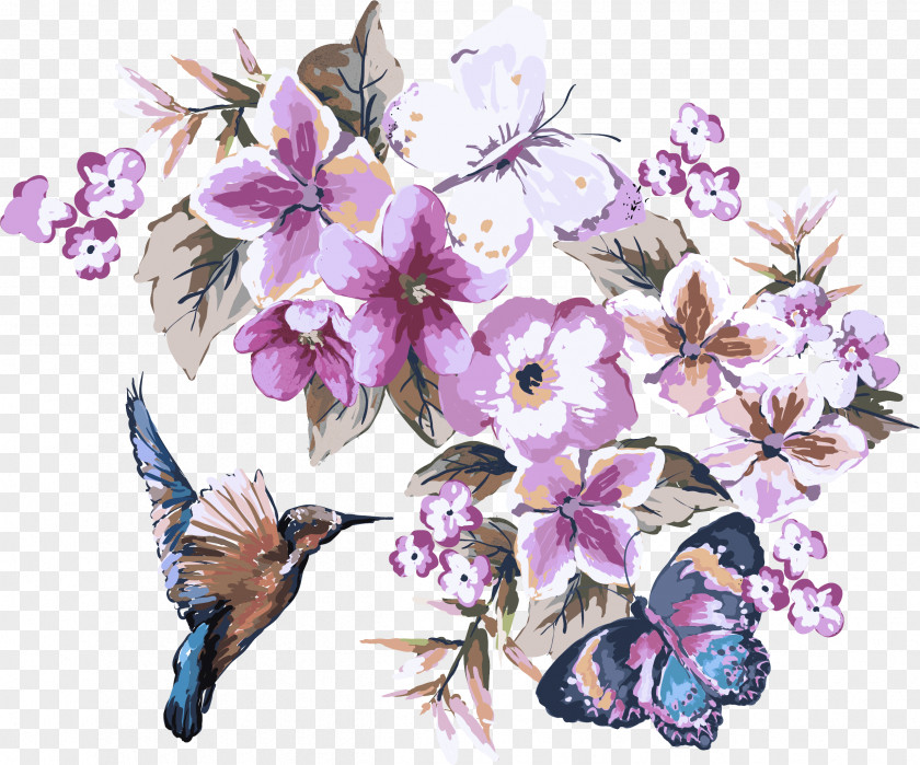 Insect Moths And Butterflies Flower Lilac Purple Butterfly Plant PNG