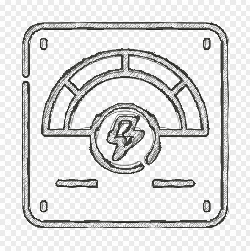 Power Icon Reneweable Energy Voltmeter PNG