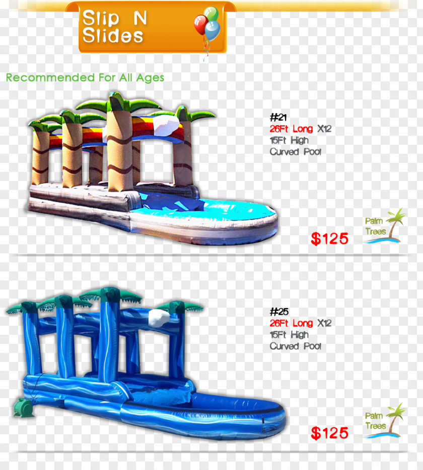 Slip N Slide Ashley's Party Supplies Yuma Inventory Recreation Renting PNG