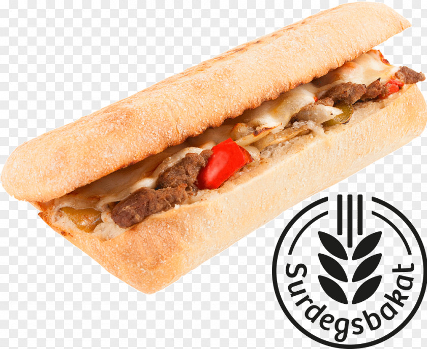 Steak Sandwich Bocadillo Baguette Ciabatta White Bread Fast Food PNG