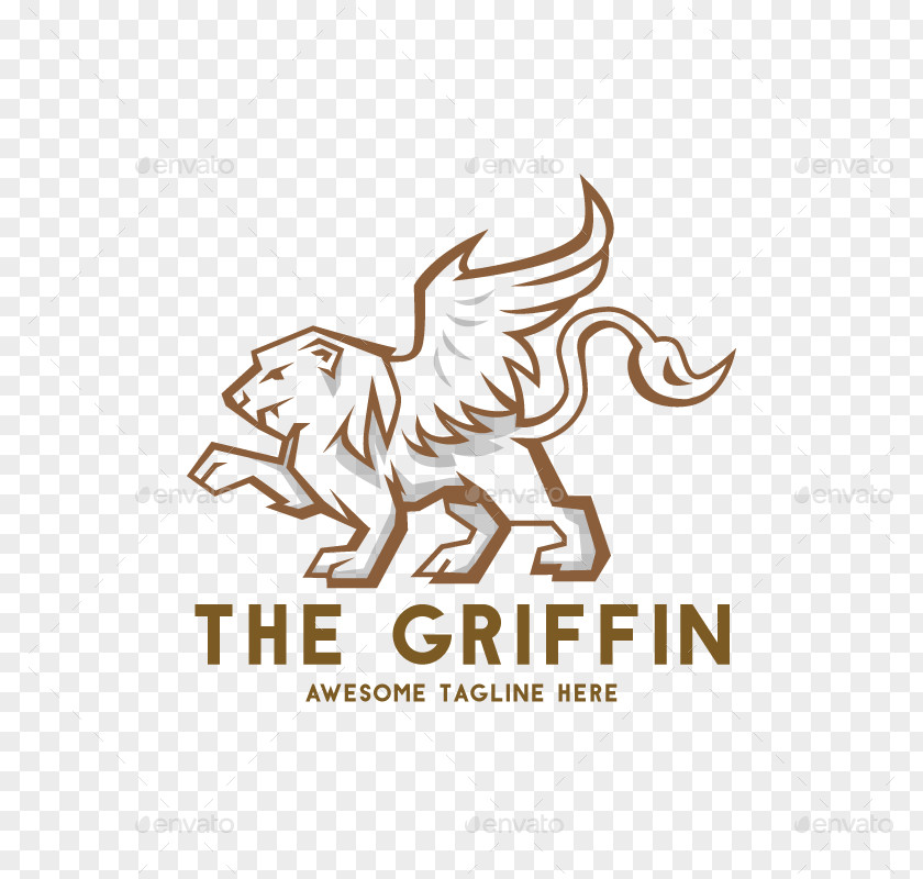 Griffin Logo Cat Image Symbol PNG