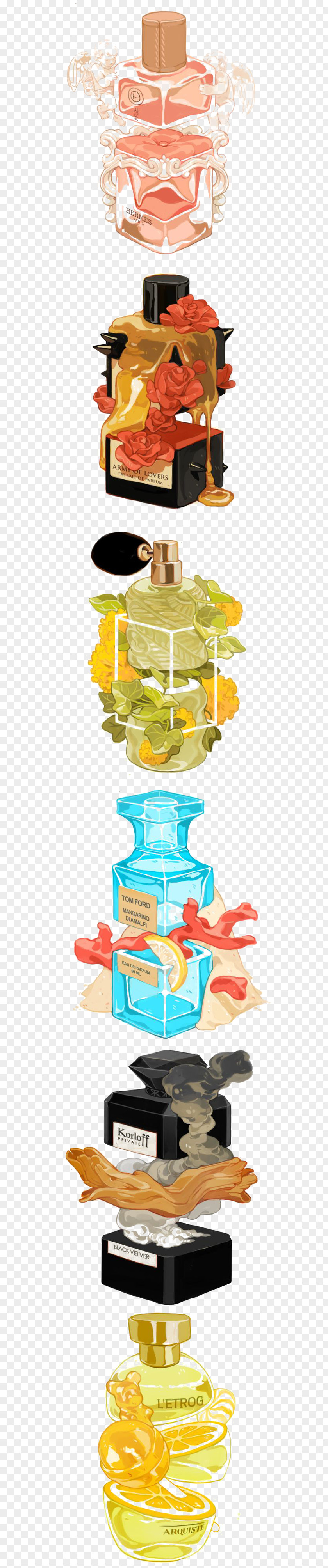 Perfume Cartoon Graphic Design Illustration PNG