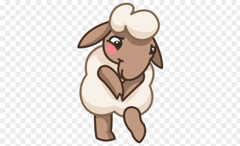 Sheep Sticker VKontakte Telegram Advertising PNG