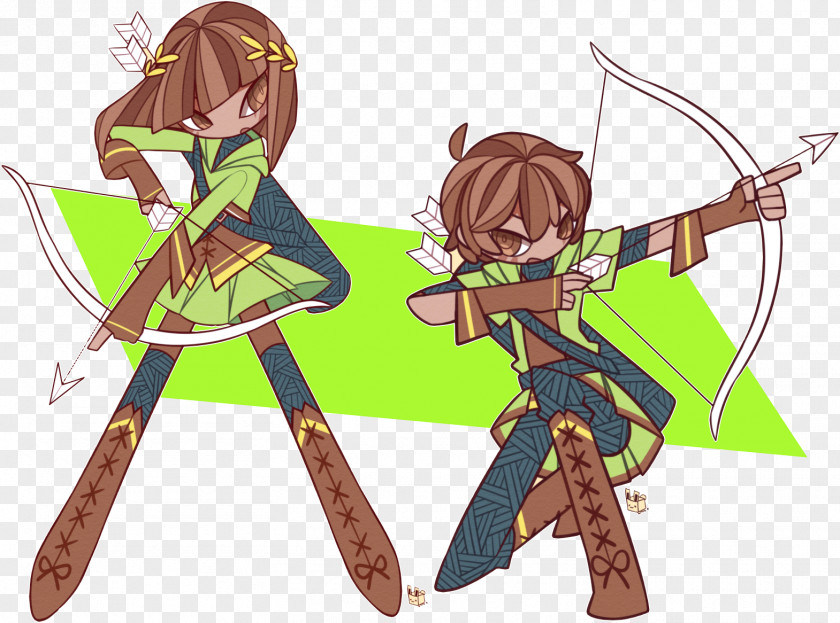Apollo And Artemis Ranged Weapon Insect Spear Cartoon PNG