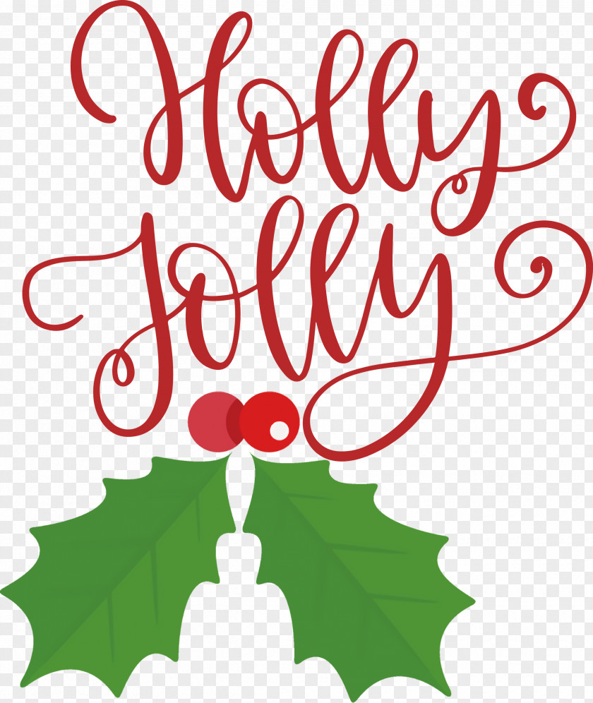 Holly Jolly Christmas PNG