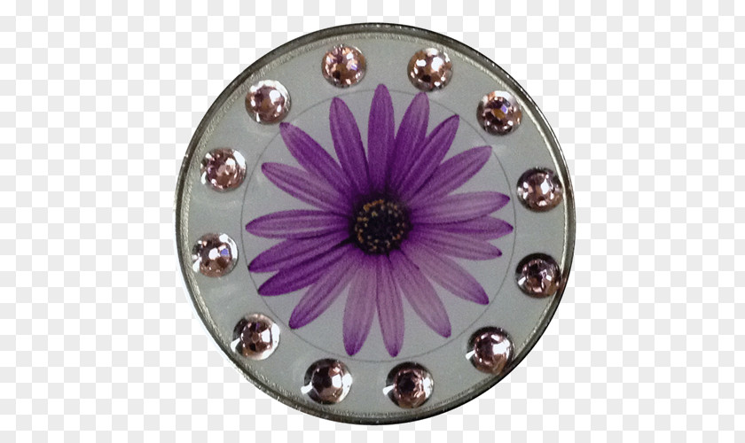 Purple Swarovski AG Flower Crystal Common Daisy PNG