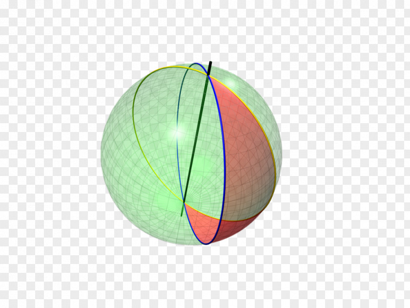 Spherical Sphere Digon Geometry Great Circle PNG