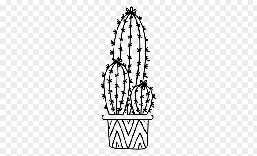 Watercolor Cactus Silhouette Cactaceae PNG