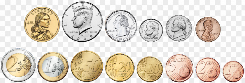 Euro Coin United States Dollar Unit Of Account .us PNG