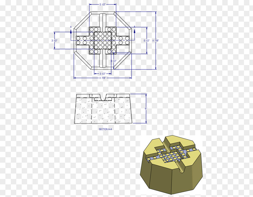 Genest Precast Concrete Masonry Unit Deck Short Block PNG