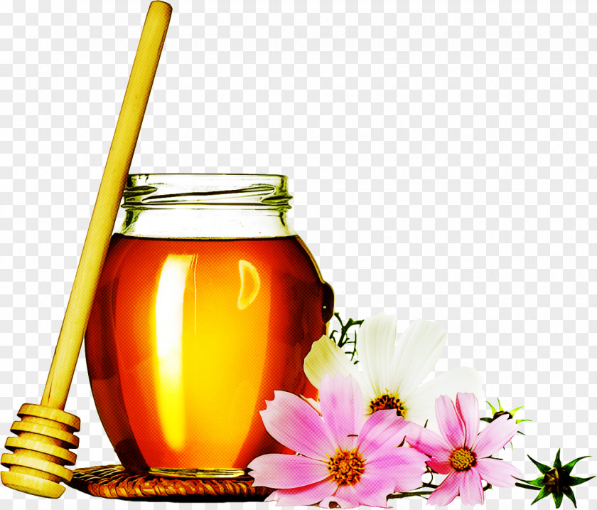 Glass Petal Honey Bee Food Chrysanthemum Tea PNG