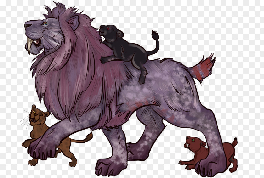 Lion Demon Cat Dog Mythology PNG