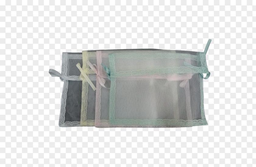 Organza Plastic Rectangle Turquoise PNG
