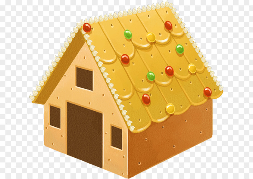 Yellow Texture Creative Synthesis Candy House Gingerbread Creativity Designer PNG