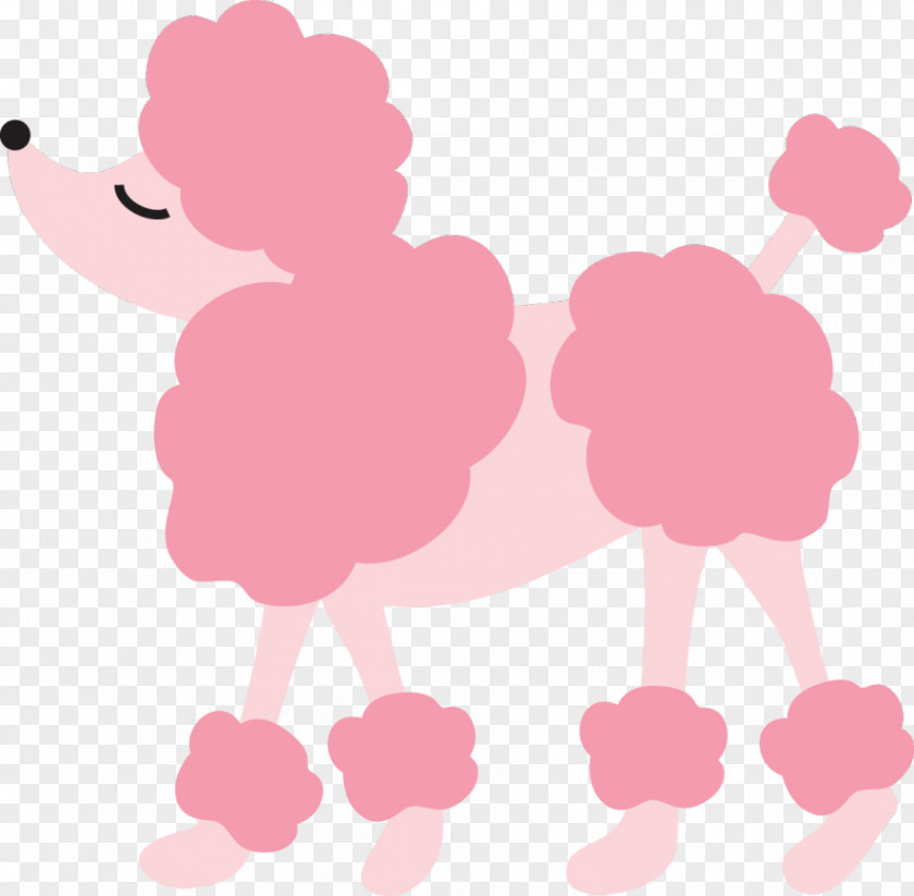 Chic Poodle Paris Puppy Clip Art PNG