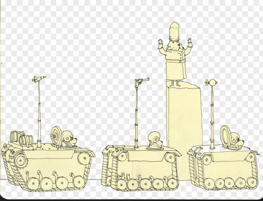 Hand-painted Tank Corps Icon PNG