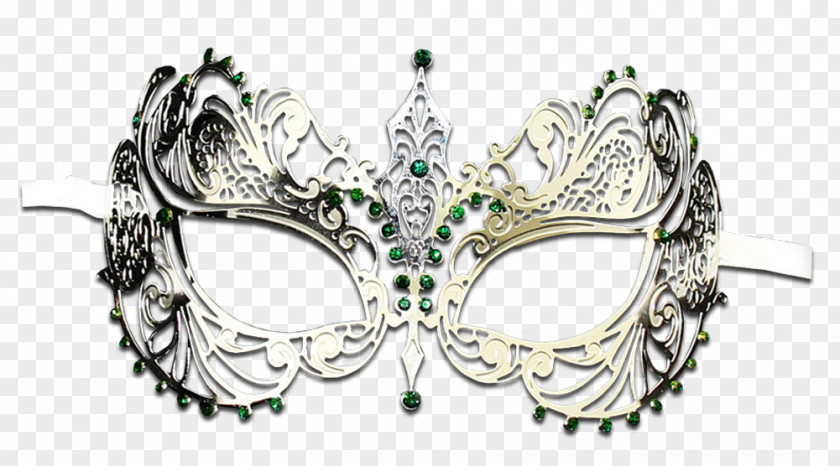 Mask Silver Green Masquerade Ball Butterflies And Moths PNG