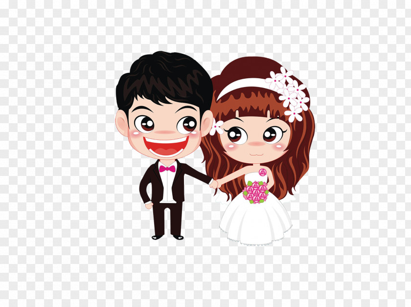 Bride And Groom Couple Marriage Love Romance Wedding PNG