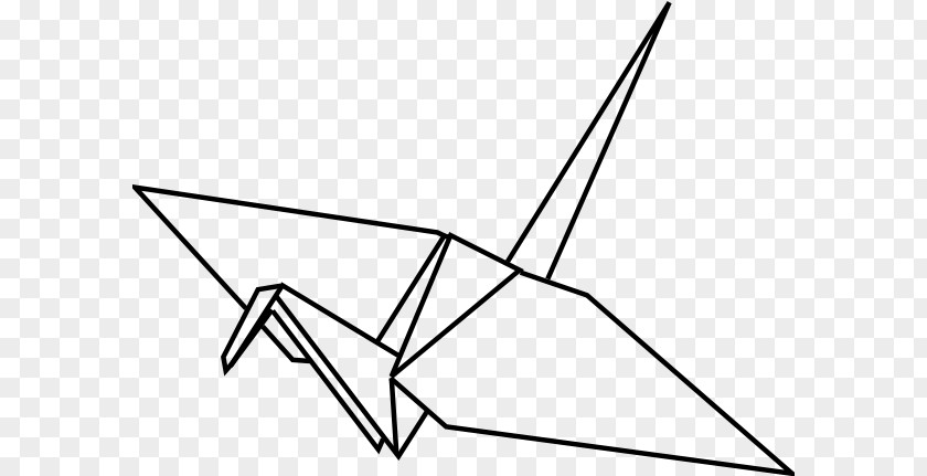 Crane Origami Orizuru Paper Clip Art PNG
