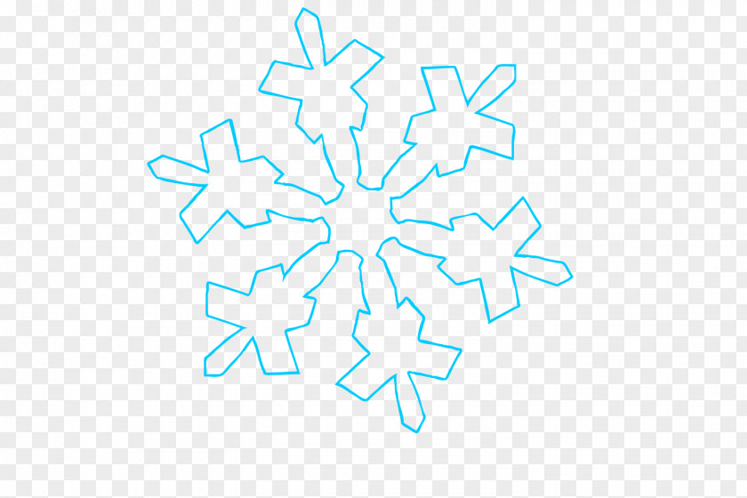 Snowflake Outline Simple. PNG