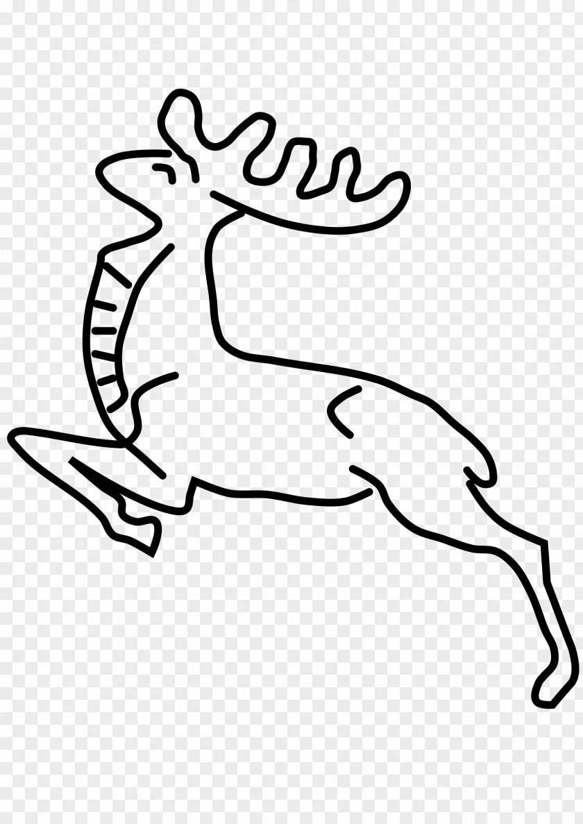 Deer Black And White Clip Art PNG