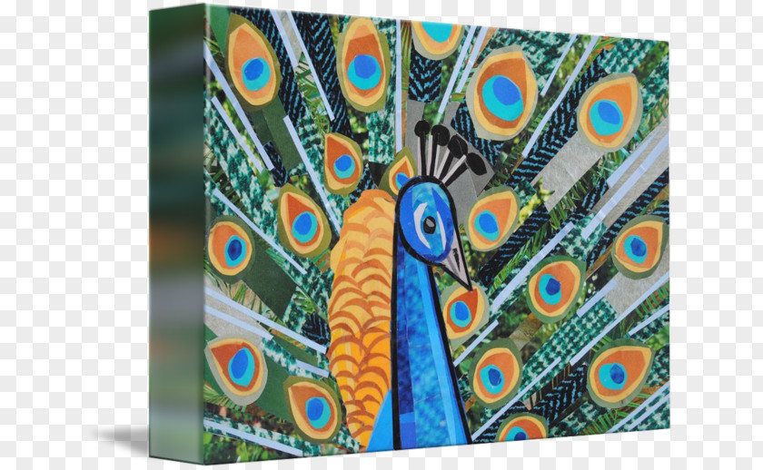 Feather Gallery Wrap Canvas Art Pretty As A Peacock PNG