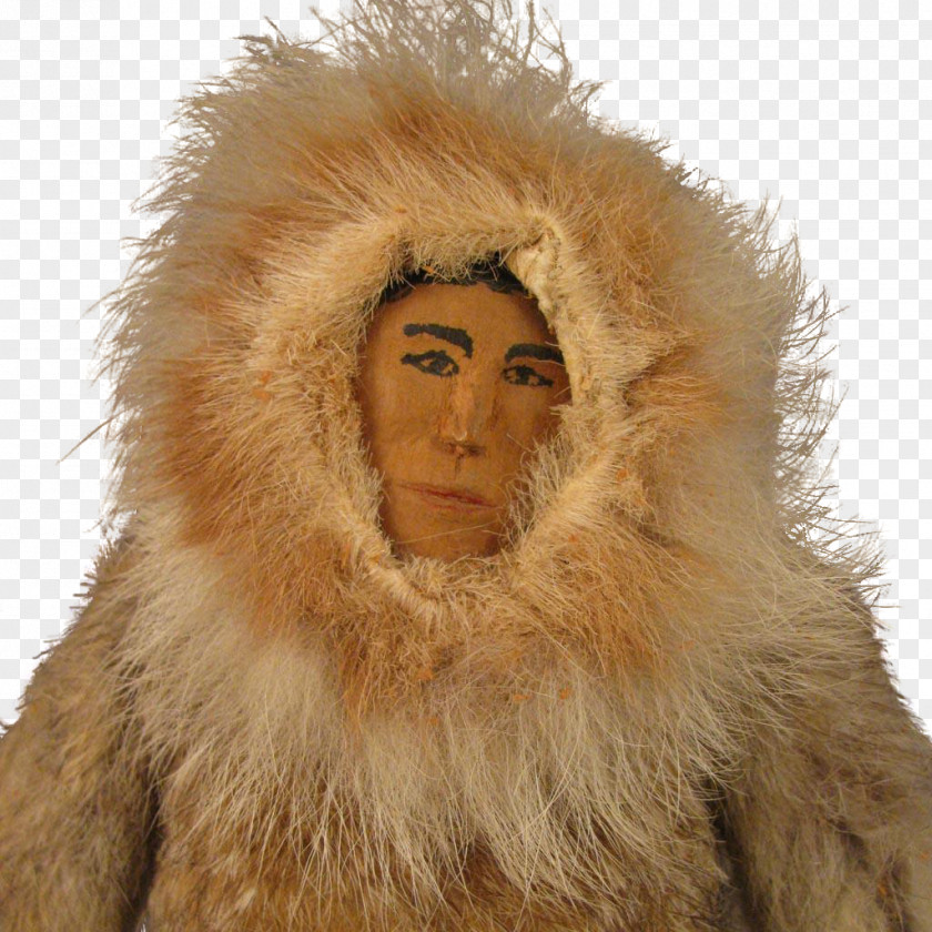 Inuit Doll Fur Eskimo PNG