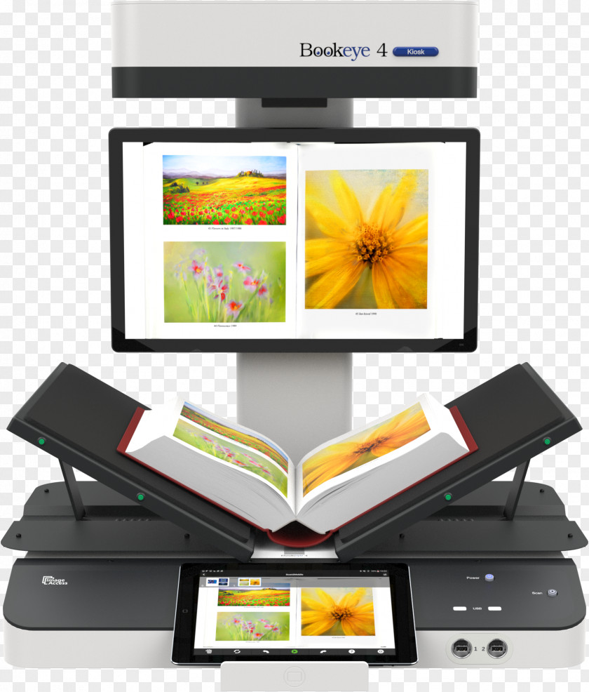 Scanner Book Scanning Image Digitization Document PNG