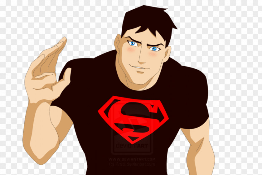 T-shirt Superboy Young Justice Robin Wally West PNG