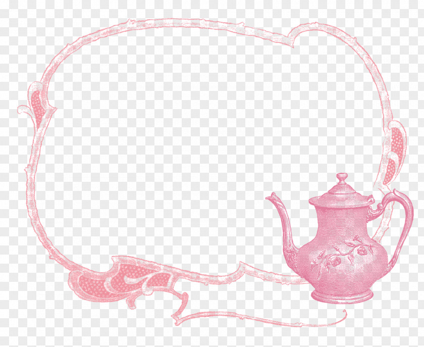 Vintage Frame Teapot Picture Frames Teacup Clip Art PNG