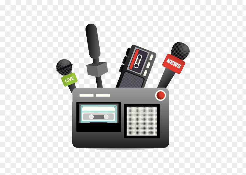 Broadcast Microphone Broadcasting News Journalism PNG