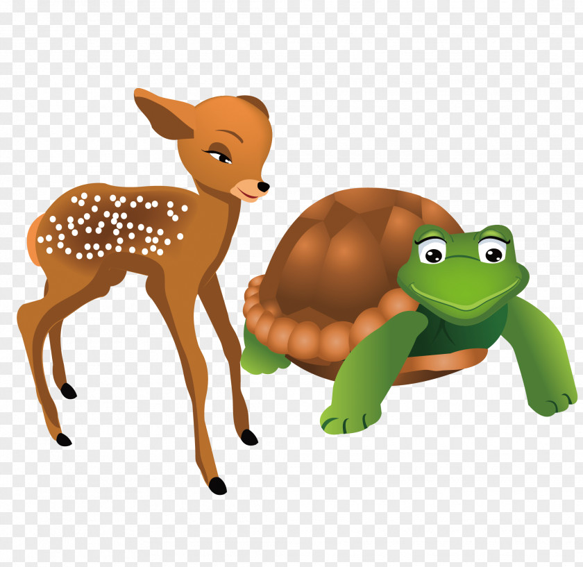 Deer And Turtles Vector Material Turtle Euclidean Animal PNG