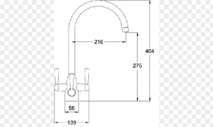 Design Door Handle Franke FilterFlow Drawing PNG