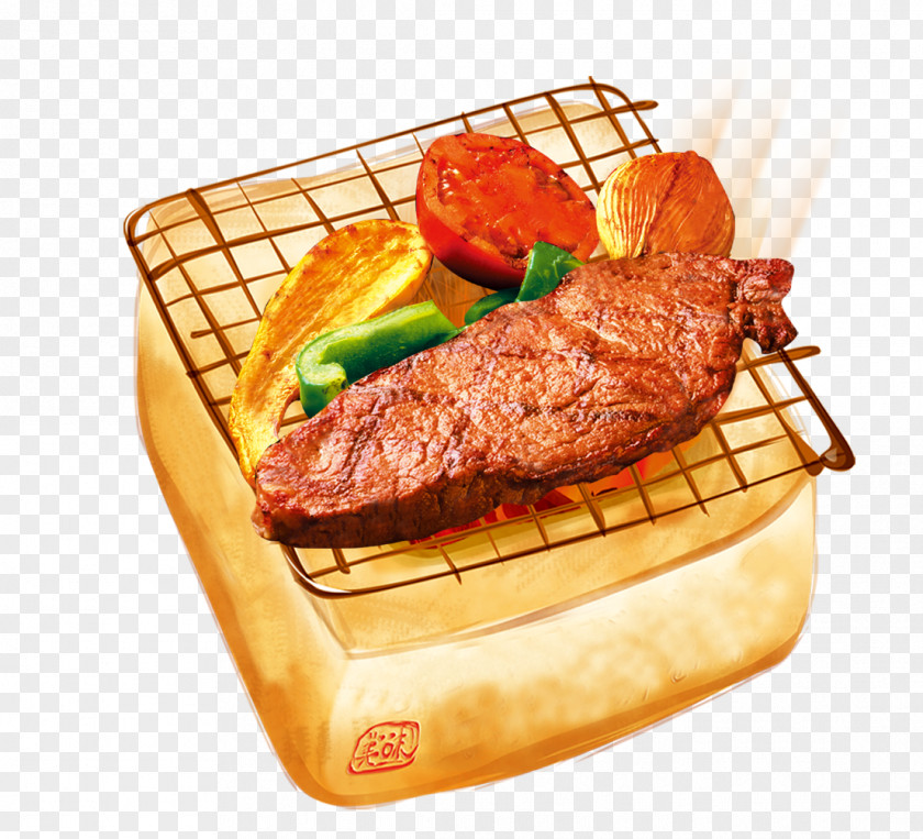 Grill Hamburger Barbecue Roast Beef Yakiniku Sirloin Steak PNG