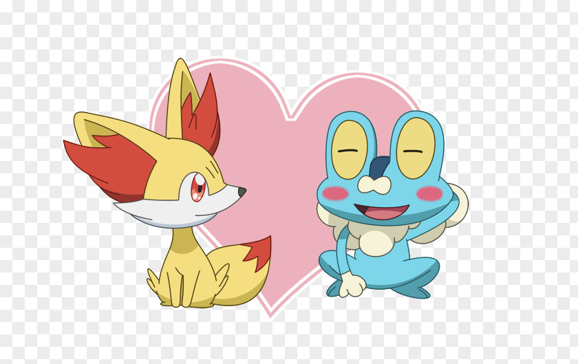 Opposites Attract Pokémon X And Y Fennekin Froakie DeviantArt PNG