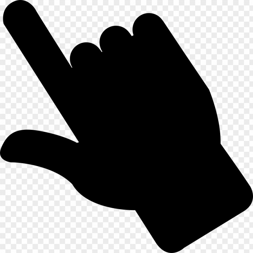 Gestures Icon Thumb Clip Art Line Silhouette Black M PNG