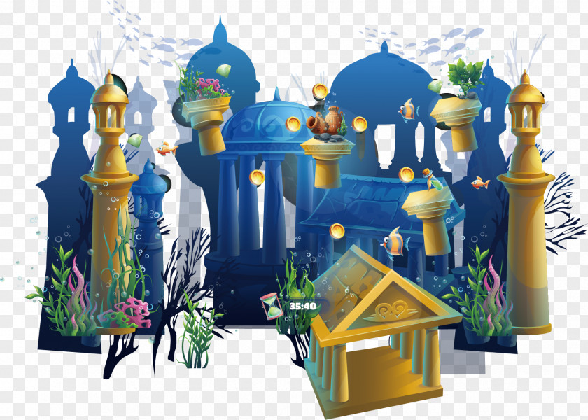 Seabed Palace Clip Art PNG