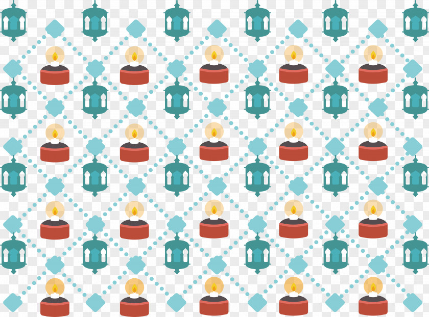 Candles, Lights, Islamic Patterns Geometric Pattern PNG