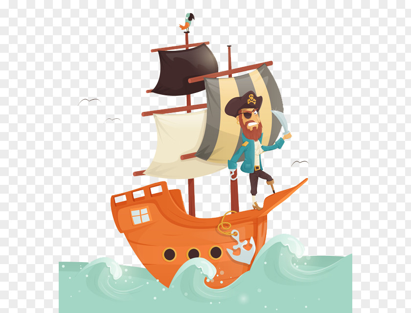 Games With Wind Pirate Ship Visual Arts Drawing Illustrator Illustration PNG
