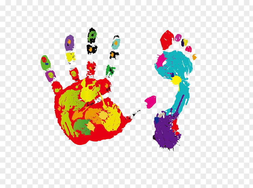 Paint Handprints Footprints Footprint Hand Clip Art PNG