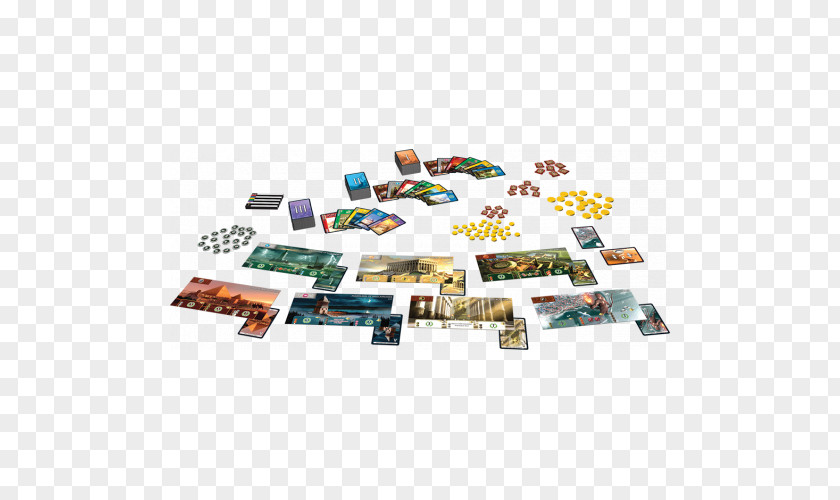 Repos Production 7 Wonders Set Board Game PNG