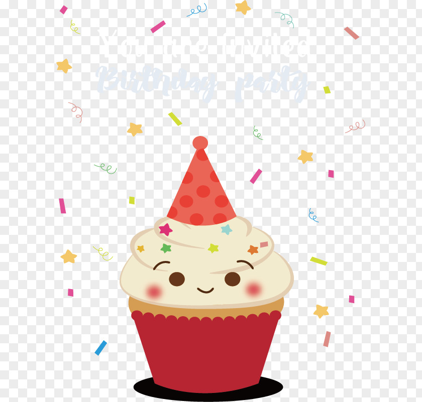 Smiley Face Cup Cake Cupcake Icon PNG