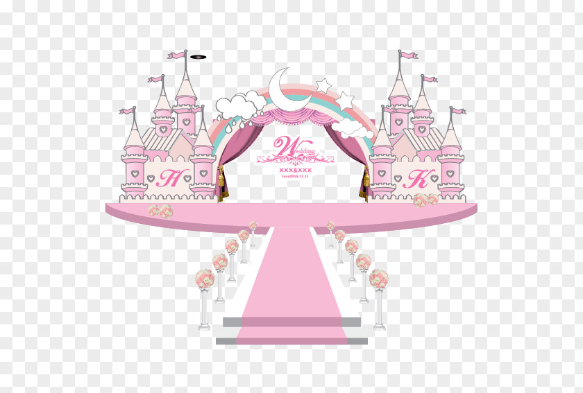 Castle Wedding Background PNG
