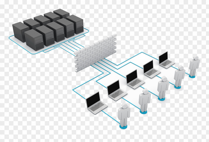 Server Reaches The User Through Protective Wall Computer Network Service Data Center Internet PNG