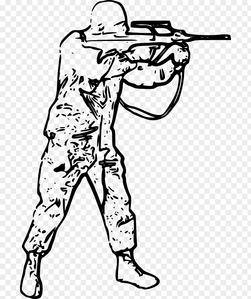 Soldier Drawing Line Art Clip PNG