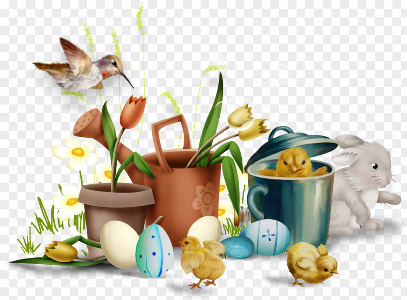 Sweet Easter Bunny Egg Clip Art PNG