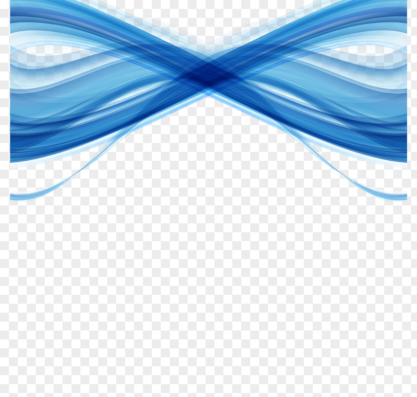 Vector Blue Ribbon PNG