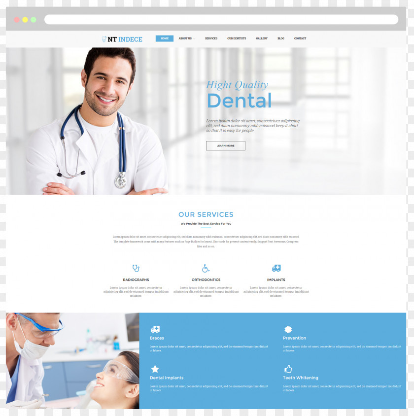 Dental Care Service Web Page Business Organization PNG