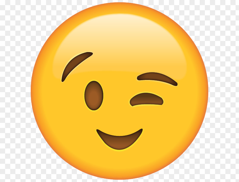 Emoji Wink Emoticon Smiley Sticker PNG